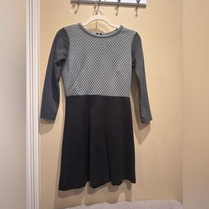 Gray and Black Loft Dress